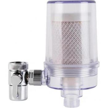 Purificador de agua de cerámica transparente para grifo, para uso en cocina y eliminación de cloro
