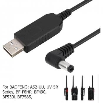1m USB Charging Cable for Baofeng Pofung UV5RA Walkie Talkie