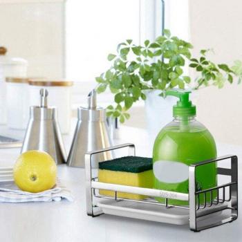 Sponge and Soap Holder for Kitchen Sink