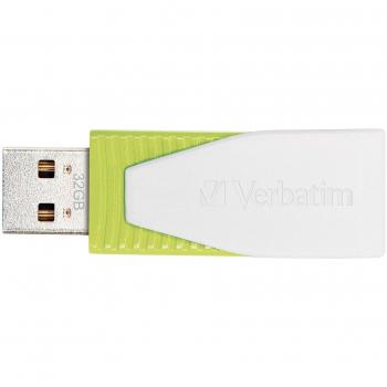 Verbatim 49815 32 GB USB‑Flashdrive mit Schwenker – Grün