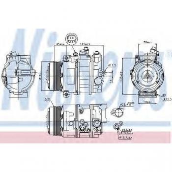 NISSENS AC compressor 89039