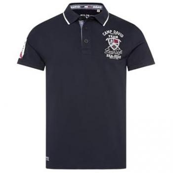 CAMP DAVID Baumwoll Poloshirt für Herren