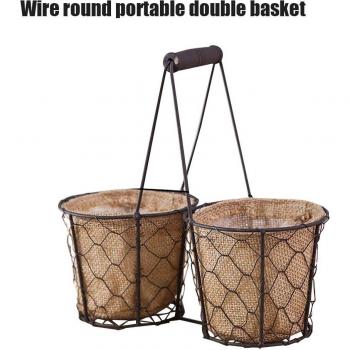 Nordic Iron Wire Hanging Storage Basket