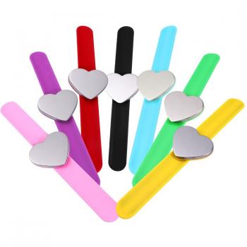 Heart Magnet Silicone Bracelet Set