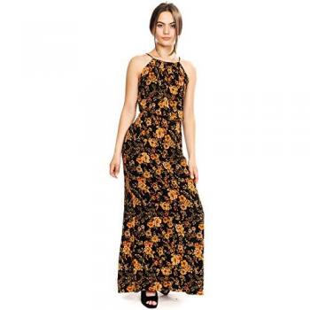 Women's Samsoe & Samsoe Willow Floral Print Maxi Dress - Black - Size: 14