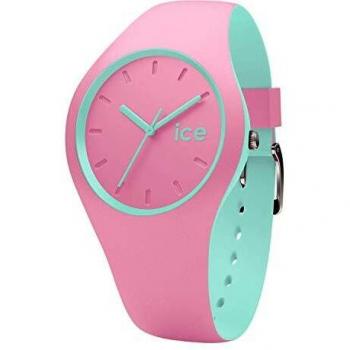 ICE-WATCH - ICE duo Pink Mint - Rosa Damenuhr mit Silikonarmband - 001493 (Small)