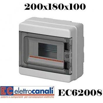 Centralino Parete Stagno IP65 8 Moduli (EC62008)