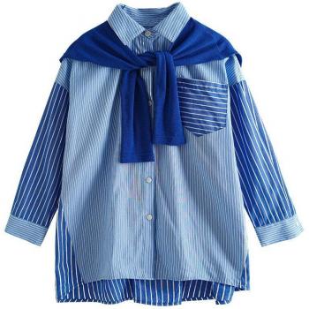 Chemise bébé rayée coton décontractée
