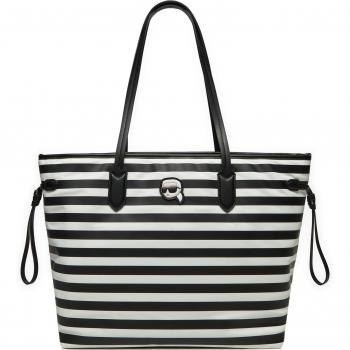 Bolso Cargo Estilo Lagerfeld Medio Nylon