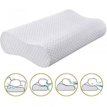 Bamibi Cervical Pillow Memory Foam con Federa Rimuovibile