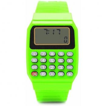 Kids Multifunctional Silicone Calculator Wristwatch
