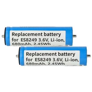 Dual Li‑Ion Batteries for Panasonic ERCA35 Electric Razor