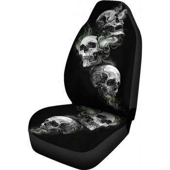 Funda de asiento coche calavera 3D universal