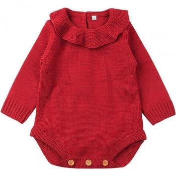 Cozy Cuddle‑Kit Baby Girl Sweater Jumpsuit