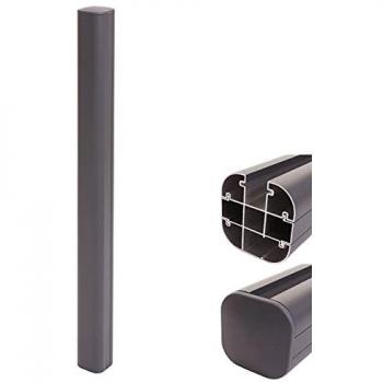 Alumino Valla Poste Enchufable Sarthe 98 cm Gris