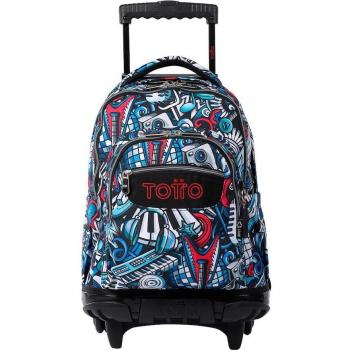 Mochila Renglones Musika Escolar con Ruedas