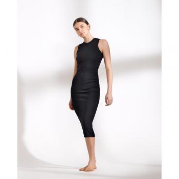 Vestido Sin Mangas Punto Liso Mujer