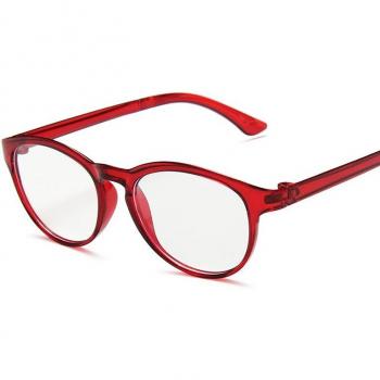 Runde Kinderbrille mit klarem Glas und blauem Lichtschutz