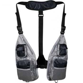 Gilet de pêche multifonctionnel ajustable