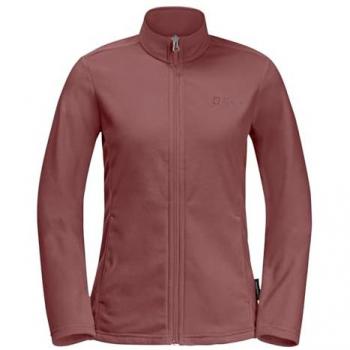 Pile Jack Wolfskin Taunus Full Zip rosa scuro donna - XS