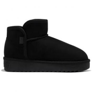 Botines Planos D.Franklin de Cuero Negro