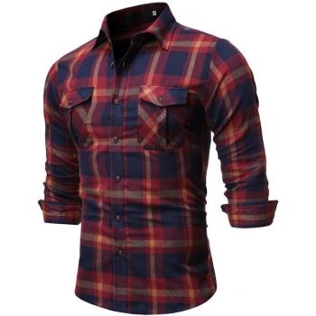 Checkered Dress Shirt for Men