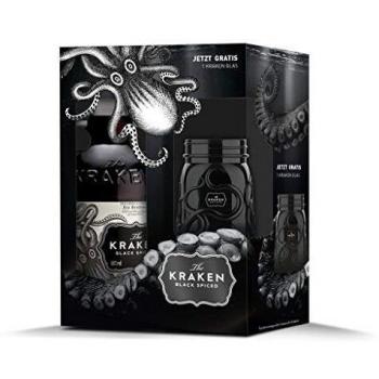 Kraken Black Spiced Rum mit Glas