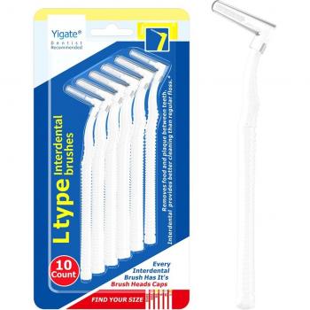L Shape Interdental Brush Set - 10 Pieces