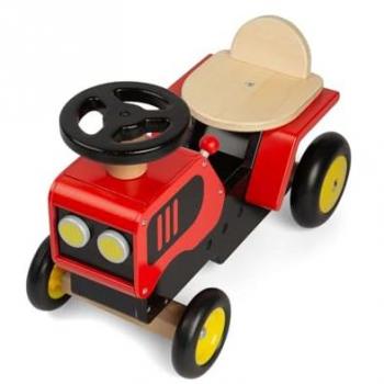 Red Barnyard Tractor Ride‑On Toy