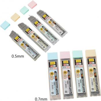 100Pcs Graphite Lead Refills 0.5mm & 0.7mm for Mechanical Pencils - 2B Grade