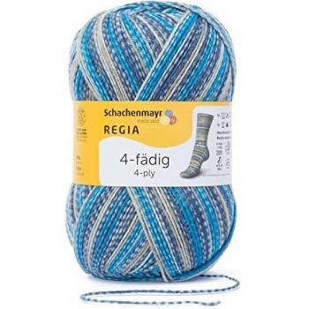 Regia Regia 4fädig Color - Garn Stricken Häkeln Faden - viele Farben - Garnrolle