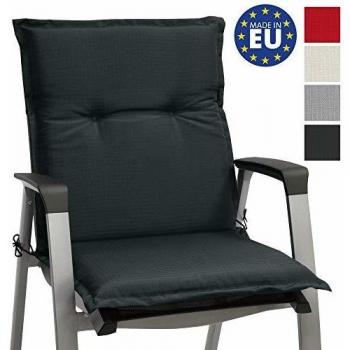 Cuscino per sedie da giardino Loft nl - 100x50x6 cm - Imbottitura in gommapiuma compatta - Grigio grafite