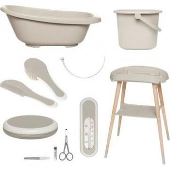 Set da bagno e cura 7 pezzi Sense Taupe bébé-jou