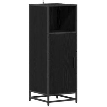 VidaXL Armadio per Bagno Nero Quercia 35x37,5x100 cm