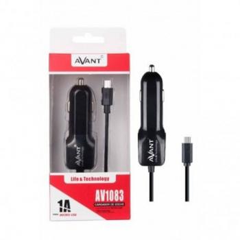 Alimentador de coche micro USB 1A negro Avant