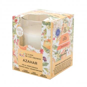 Vaso Vela Perfumada Azahar 140g - La Casa de los Aromas