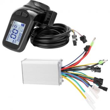 Electric Scooter Brushless Controller Kit 24V-48V/36V-60V 350W Motor with LCD Panel