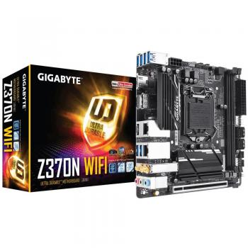 Gigabyte GA-Z370N-WIFI LGA 1151 V2 ITX Chipset Motherboard - Black