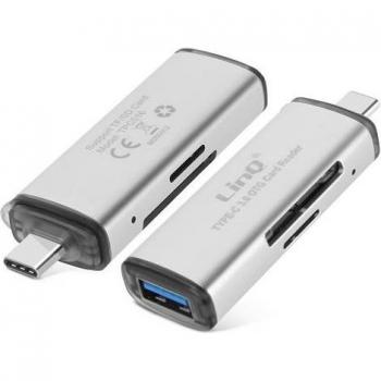USB-C Memory Card Reader con supporto Micro‑SD, SD e SDXC – LINQ 5Gbps