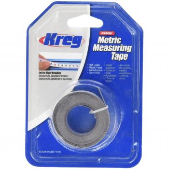 Kreg Precision Self-Adhesive Measuring Tape Metric L-R 3.65m