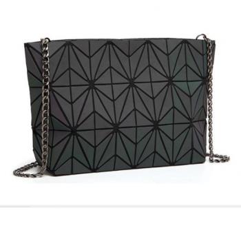 Geometric Color-Changing Portable Shoulder Bag for Women