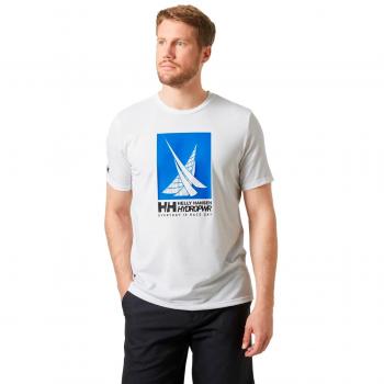 Helly Hansen T-Shirt Hp Race Graphic T-Shirt 34419 Weiß Regular Fit L male