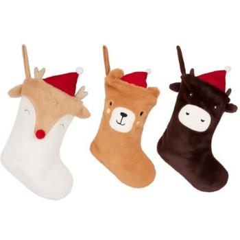 Assortimento 3 Modelli Koopman Calze Natalizie Animali