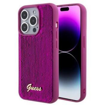 Custodia Guess Sequin per iPhone 15 Pro Max - Magenta