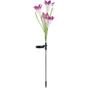 Solar Powered Waterproof Lily Flower Garden Light