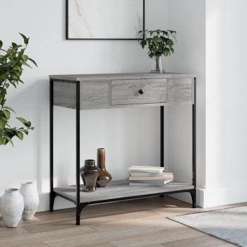 VIDAXL - Tavolino Consolle Grigio Sonoma 75x34,5x75cm Legno Multistrato 20820