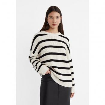 Maglia a righe trasparente Stradivarius L