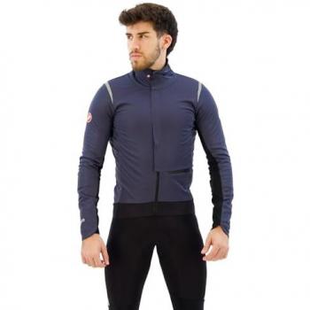 Castelli Alpha Doppio RoS Winterjacke atmungsaktiv twilight blue/silver reflex-si