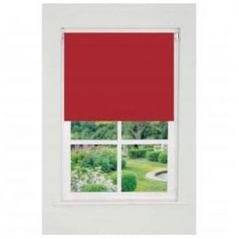 New Edge Blinds Red Plain Straight Edge Daylight Roller Blind 165cm Drop