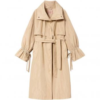 Capa Twinset de Tafetán con Correa para Mujer